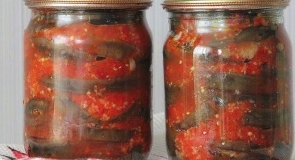 Баклажаны жареные на зиму с чесноком и помидорами без стерилизации
