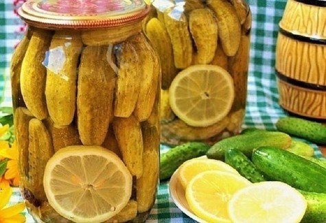 Консервирование огурцы с лимоном