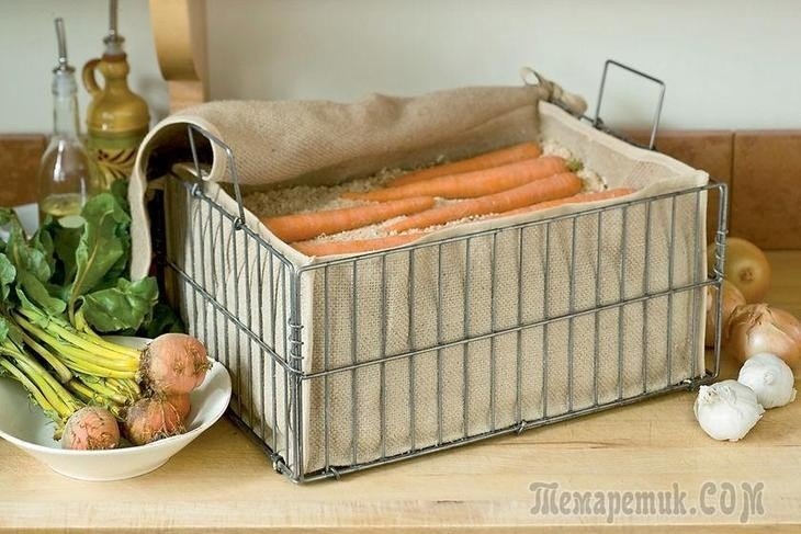 Хранение моркови на складах в ящиках